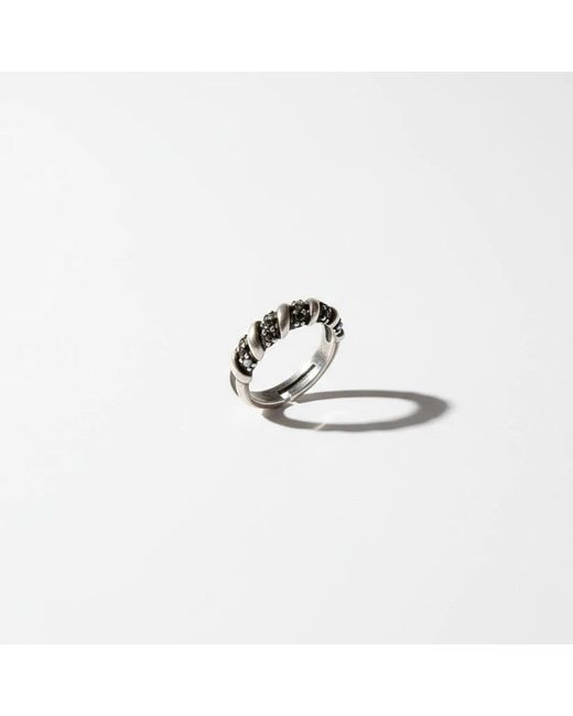 By Virgo White Noira Ring