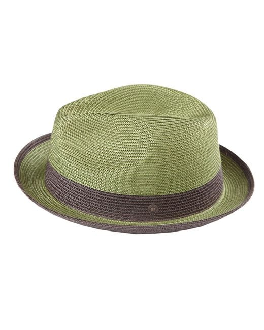 Dasmarca Hats Green Dasmarca Florence Summer Two Tone Crushable Foldable Hat for men