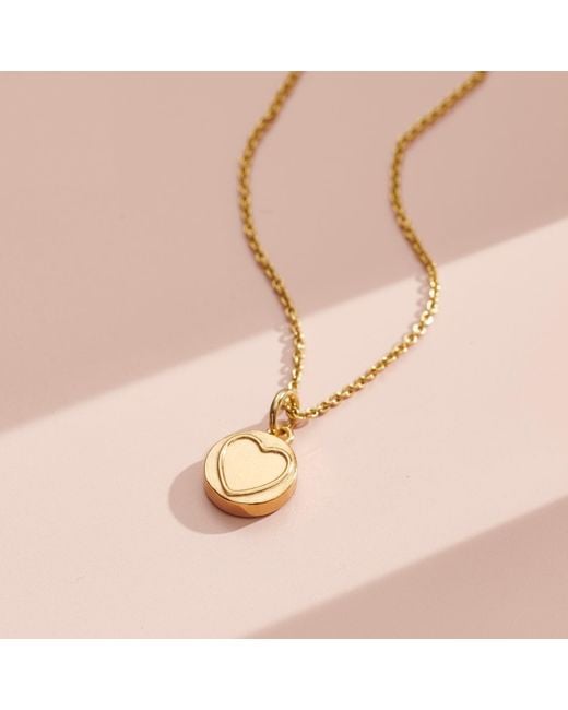Posh Totty Designs Metallic Yellow Gold Plated Mini Sweetheart Necklace
