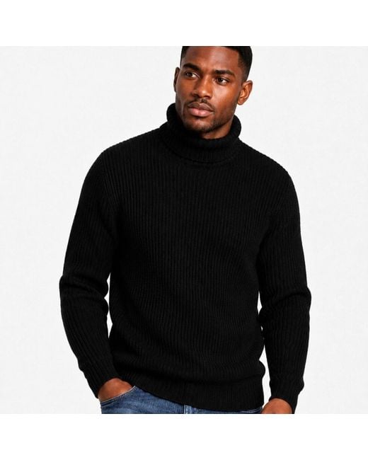 Chuks Collins Red Turtle Neck Sweater for men