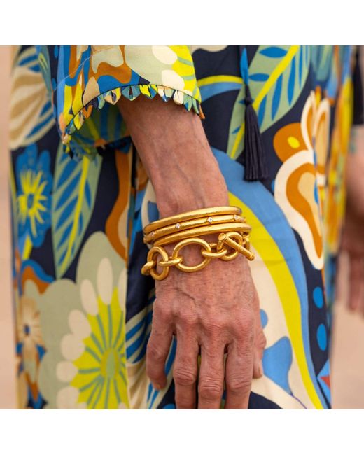 Tiger and the Monkey Yellow The Dayna Ecovero Silky Kaftan Dress With Feathers