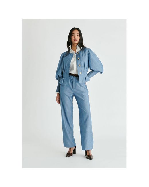 Paisie Blue Denim Effect Jacket