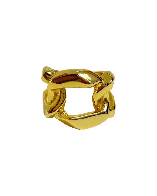 Barebone Apparel Metallic Bold Chain Open Ring