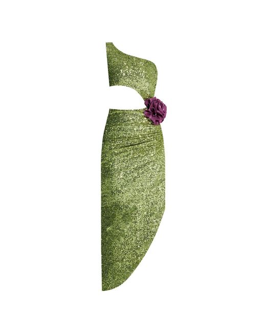 Nur Karaata Green El Patio Dress