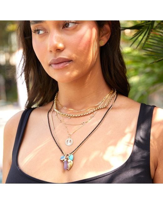 Maya Brenner Metallic Small Abalone Cabochon Charm