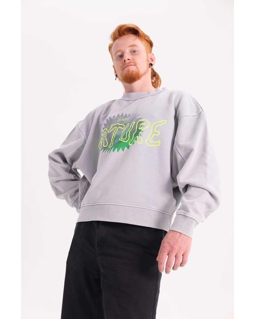 Achilles and the Tortoise Purple More Nature Crewneck for men