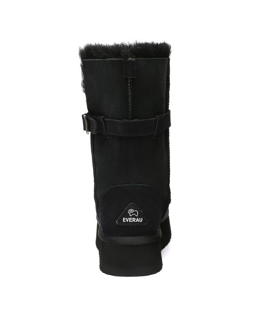 EverAu Australia Black Brush Platform Boots