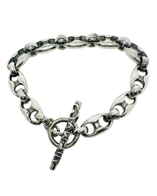 Tg-Jewellery by Tamara Gervasio Metallic Anchor Link With T-Bar Hit My Heart Bracelet