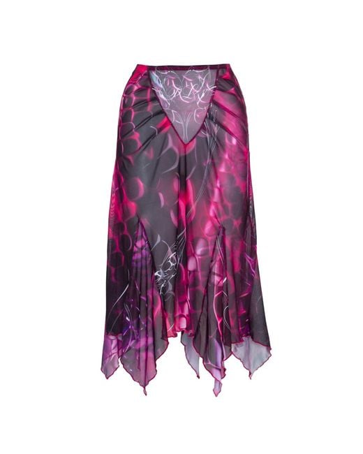 Paloma Lira Purple Snake Skirt