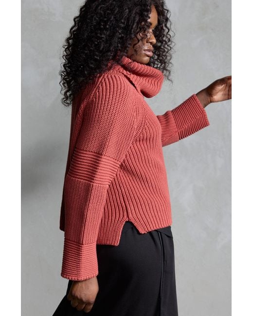 Dref Red Vela Chunky Knit Jumper