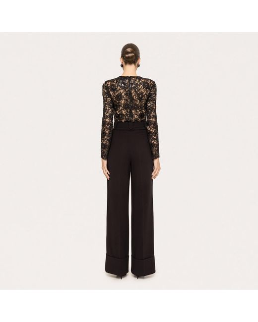 Nissa Black High-Waisted Pants