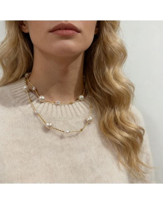 Ninemoo Metallic Luna Cascade Necklace