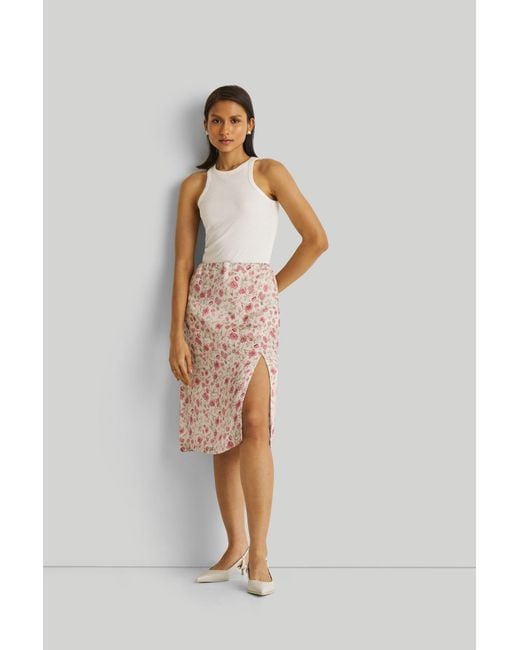 REISTOR Natural Brunch Petal Fusion Satin Skirt