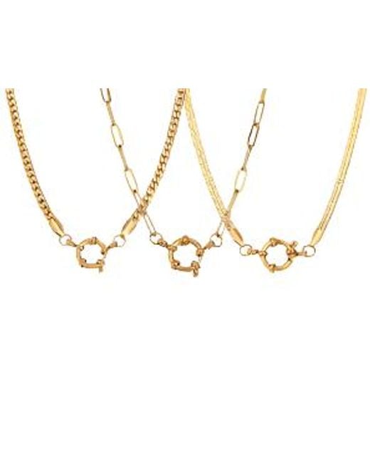 Mickey's Girl Metallic Classico Spring Clasp Paperclip Chain Waterproof Necklace