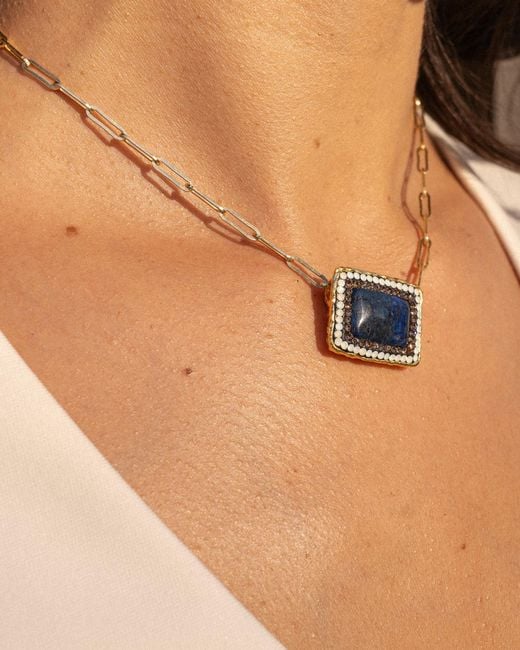 Ornare the Label Blue Aria Necklace – Lapis Lazuli