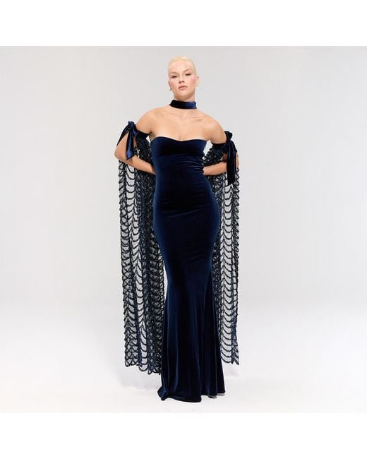 Nur Karaata Blue Hall Of Mirrors Gown