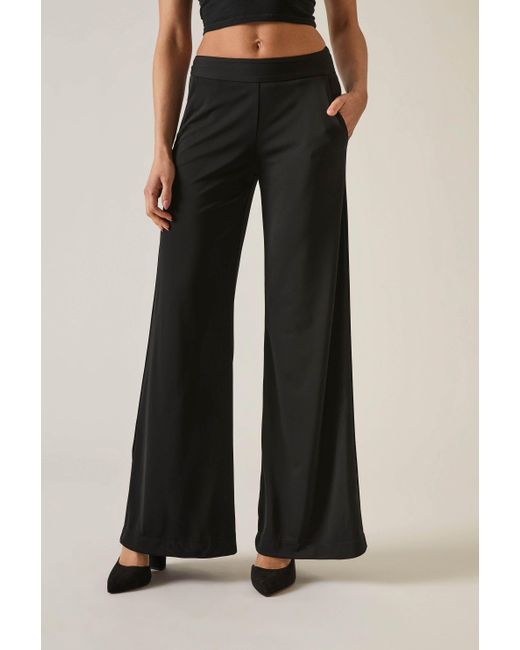 James Lakeland Black Wide-Leg Trousers