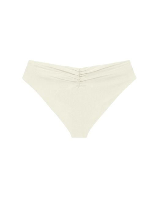 Adriana Pappas Designs White Riviera Bottoms With Chain Oatmilk
