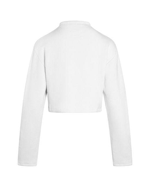 Modrn Studio White Neutrals Ultra-Soft Crop Sweatshirt