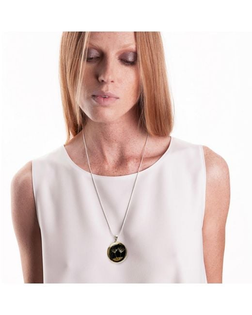 Laura Daili Black Glass Pendant
