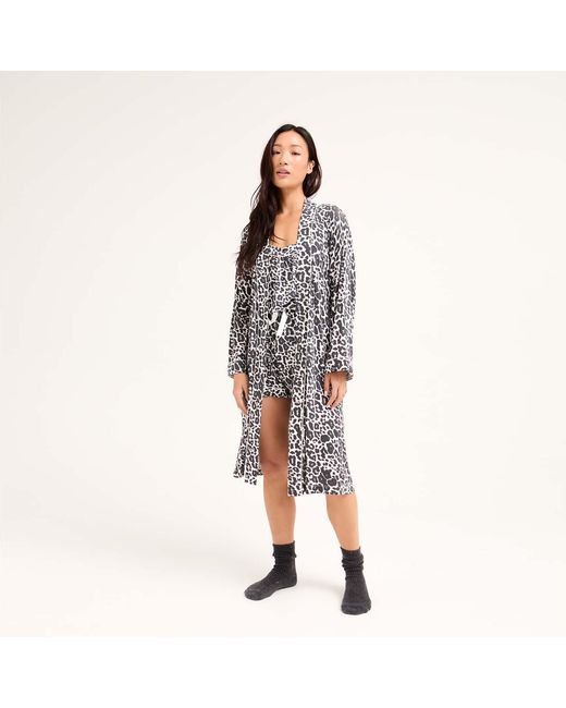 Pretty You London Blue Bamboo Kimono
