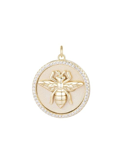 KAMARIA Metallic Queen Bee Medallion Necklace