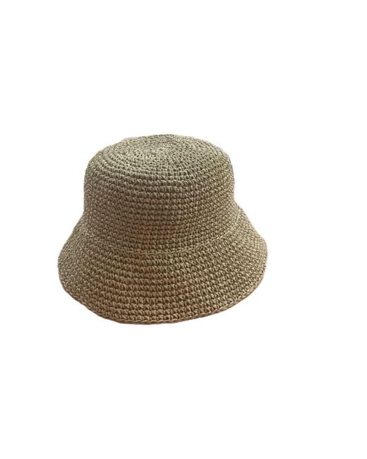 Springmoonatelier Green Neutrals Handmade Straw Bucket Hat Cream – Lightweight Summer Essential Product Description for men