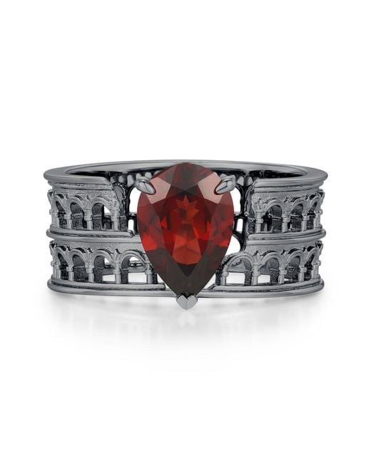 Azura Jewelry New York Metallic Blood Oath Colosseum Ring Vermeil