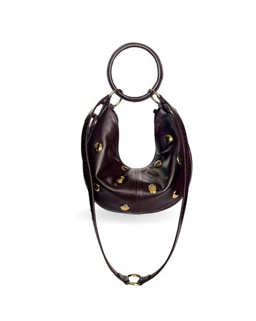Indigolush Black Midi Ivy Studded Cherry