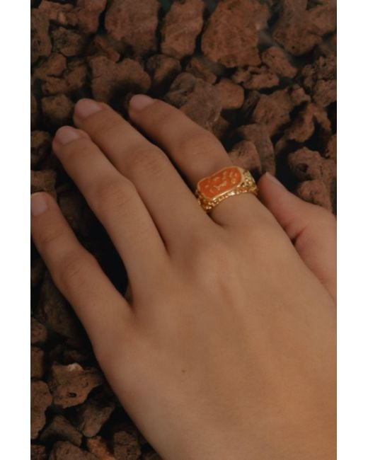 Lavani Jewels White Magma Ring