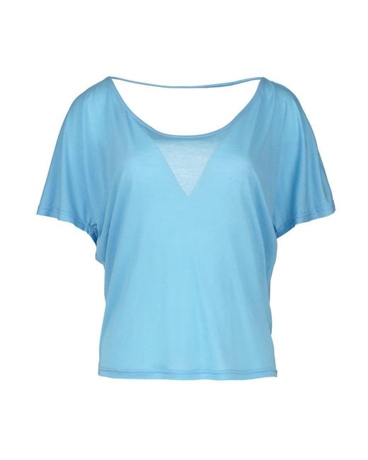 Conquista Blue Sky Drape Back Top