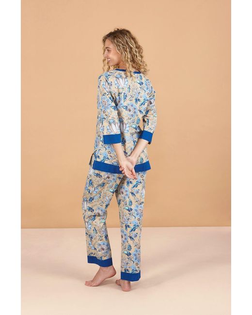 Inara Blue Lotus Cotton Pyjamas