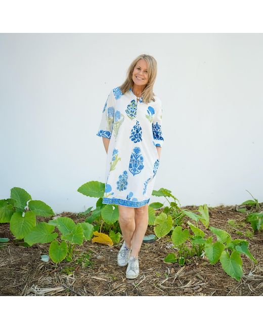 Mary Marshmallow Blue Delray Dress