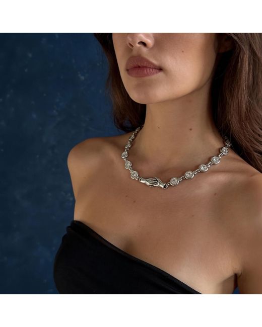 By Virgo Metallic Roxanne Necklace
