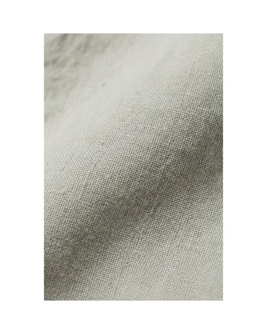 Modenaire Gray Neutrals Collarless Bomber Jacket Relaxed Fit Soft Structure for men