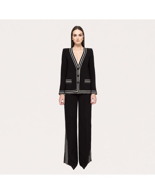 Nissa Black High-Waisted Pants