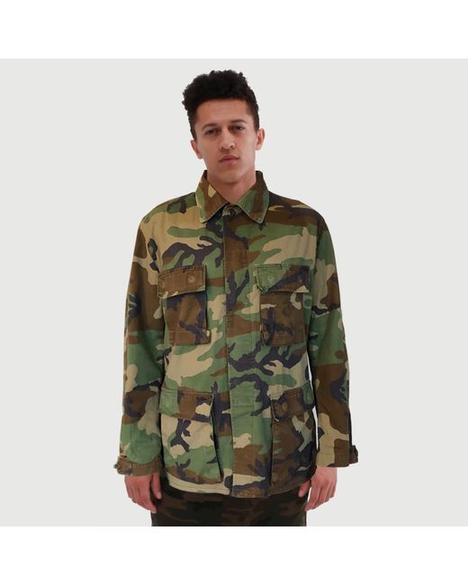 Quillattire Green Camouflage Pride Stripes Military Jacket for men