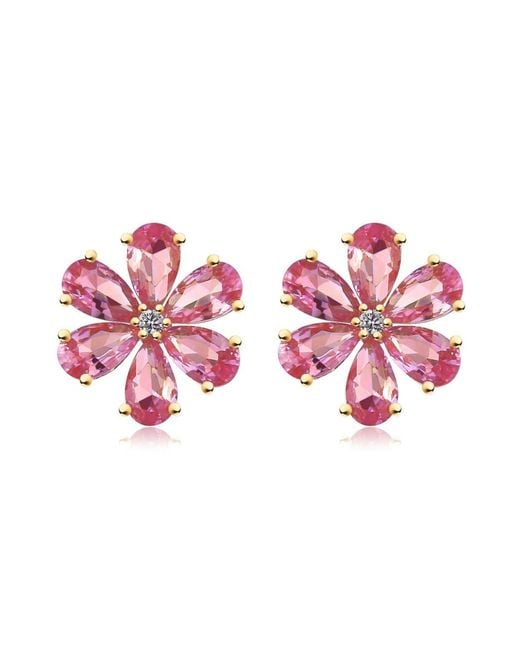 Kai Fine Jewelry Pink Solid Flora Natural Tourmaline, Diamond & Freshwater Pearl Convertible Drop Earrings