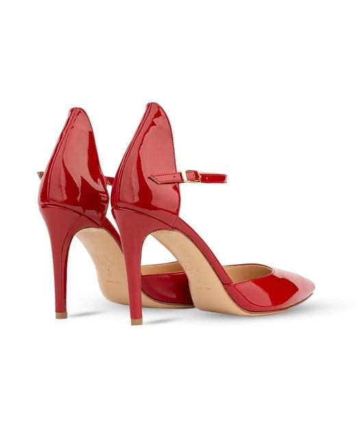 Rosamund Muir London Red Lumina Patent Heels