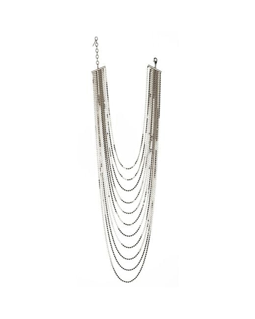 Addicted White Eterna Doré Necklace Plated