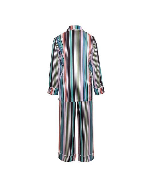 Emma Wallace Blue Rule Pyjama Set