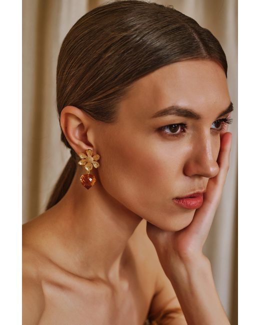 Decolet the label Metallic Ember Earrings