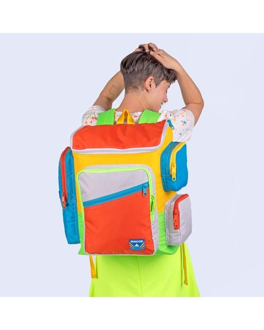 Mokuyobi Orange Space Wonder Traveler Mega Backpack