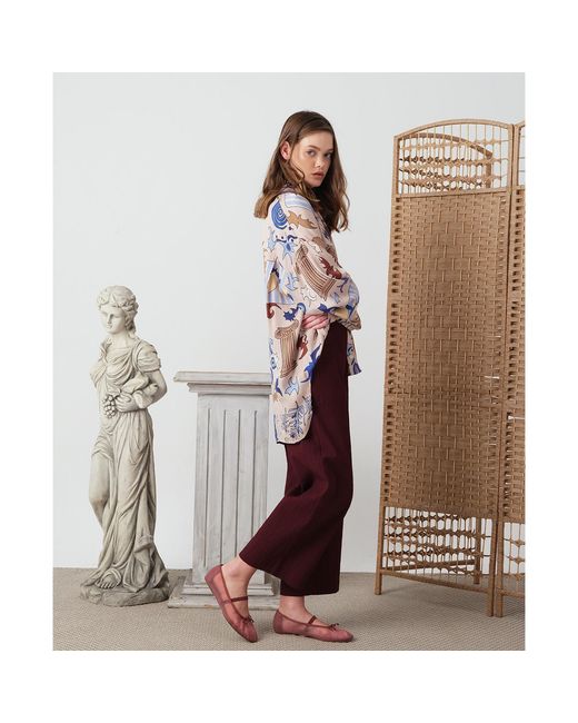 Iodes Blue Athens Oversized Shirt