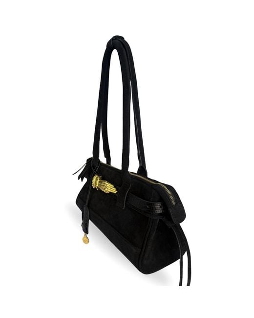 Indigolush Black East West Gilded Lure Suede