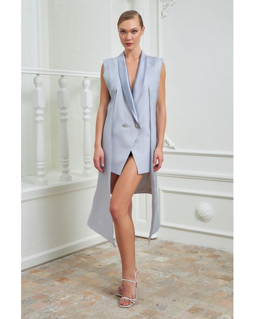 Lumina Eligma Blue The Glider Blazer Dress