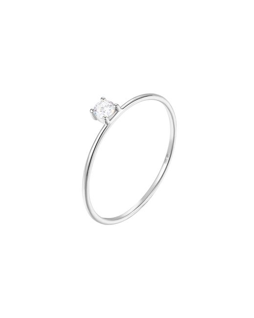 Dyamka White Diamond Solitaire Ring