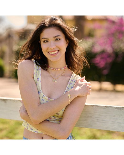 Cloud Haven Yellow Ditsy Floral Tank