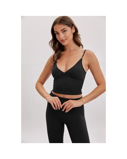 Altra Volta Black Essential Stretch Bralette Top