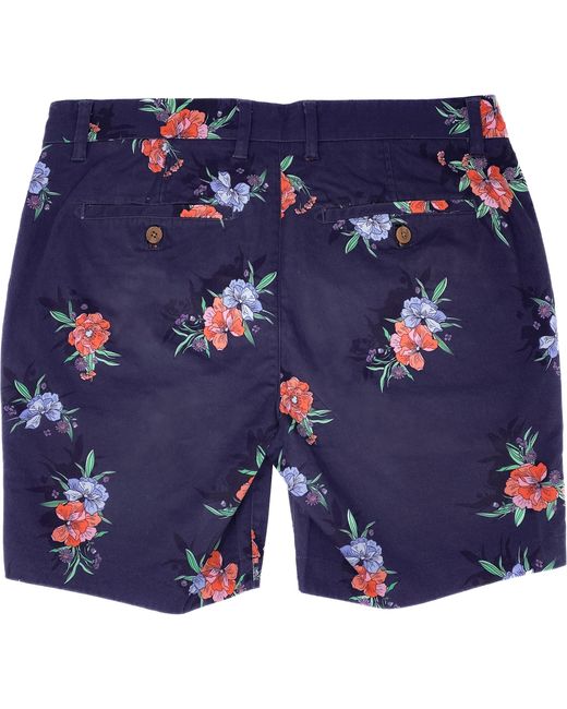 Lords of Harlech Blue John Oxford Harmony Flat Front Short for men